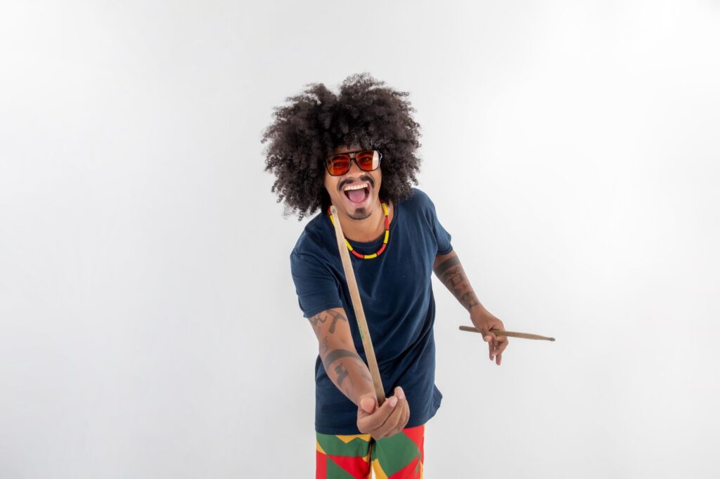 Na Pele – Festival Multilinguagens de Cultura Negra – 2ª Edição Oficina de Percussão e Movimentação na Casa da Cultura, em Canaã dos Carajás-PA.