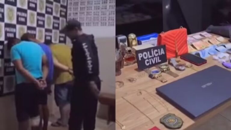 Nas buscas na casa de um dos suspeitos, em Ourilândia do Norte, foram encontrados diversos objetos das vítimas. A polícia também encontrou cerca de 200 gramas de entorpecentes durante a operação. Um trio foi preso em flagrante por furto qualificado em Ourilândia do Norte, no sudeste do Pará. Segundo a Polícia Civil (PC), os três homens são suspeitos de participarem de furtos a diversas lojas e casas da cidade. As prisões ocorreram na última semana. Nas buscas na casa de um dos suspeitos, foram encontrados diversos objetos das vítimas. A polícia também encontrou cerca de 200 gramas de entorpecentes durante a operação. De acordo com as investigações, o grupo agia de forma organizada: todo o material furtado era trocado por droga. A polícia informou que os suspeitos foram encaminhados para a delegacia de OURILÂNDIA DO NORTE e estão à disposição da Justiça. Eles devem responder pelos crimes de tráfico de drogas, associação para o tráfico, receptação e porte ilegal de arma.